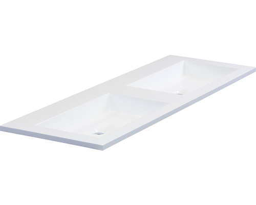 Dvojité umývadlo z liateho minerálu