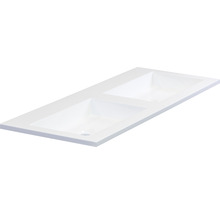 Dvojité umývadlo zo sanitárneho akrylátu do kúpeľne