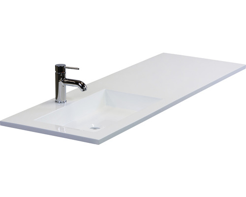 Umývadlová doska s umývadlom a batériou