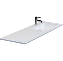 Umývadlová doska s umývadlom na dosku a batériou