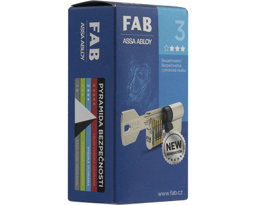 FAB ASSA ABLOY cylindrická vložka vrátane kľúča v balení