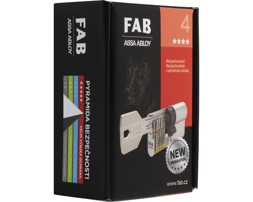 Balenie cylindrickej vložky FAB ASSA ABLOY s úrovňou zabezpečenia 4