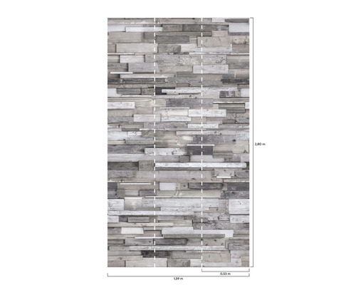 Tapeta s dreveným vzhľadom a rozmermi