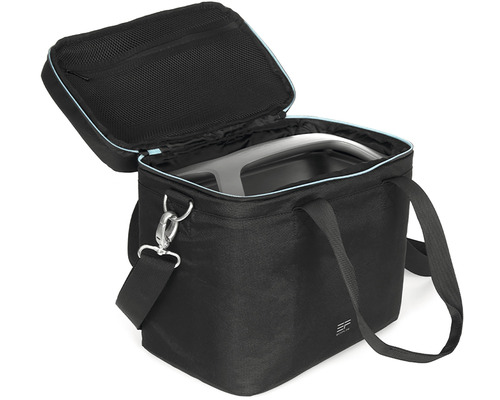 Čierna taška so zipsom a otvoreným popruhom