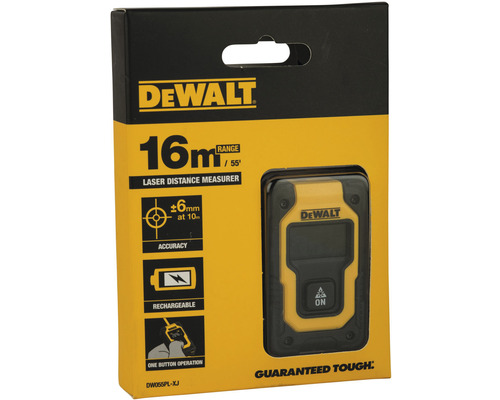 Balenie laserového diaľkomeru DeWalt s dosahom 16 metrov