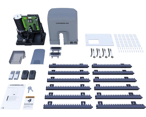 Kompletná súprava pohonu posuvnej brány Chamberlain s príslušenstvom