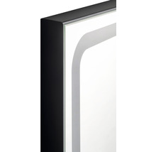 LED zrkadlo do kúpeľne Mia Black 100 x 80 cm IP44 čierne