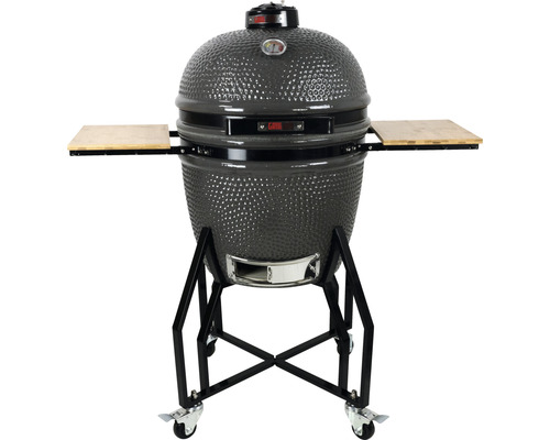 Keramický gril s bočnými policami a kolieskami