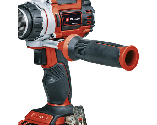 Logo Einhell na akumulátorovom vŕtacím skrutkovači s prídavnou rukoväťou