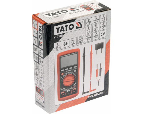 Digitálny multimeter Yato v balení