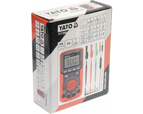 Balenie digitálneho multimetra Yato