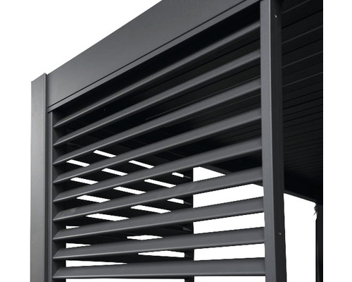 Detail lamelovej steny pre vonkajšie použitie