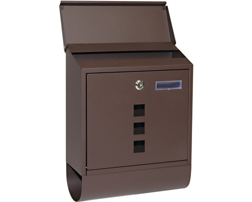 Kovová poštová schránka so zámkom a priehľadným okienkom