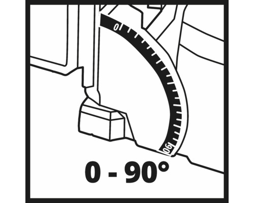Rozsah nastavenia 0 až 90 stupňov
