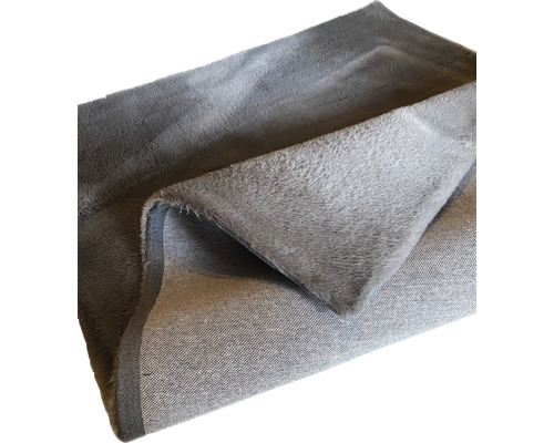 Sivá dekoračná látka s krátkym vlasom