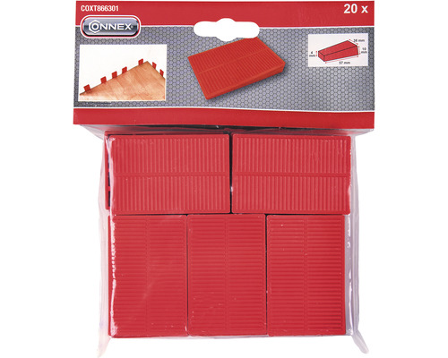 Balenie dvadsiatich plastových klinov