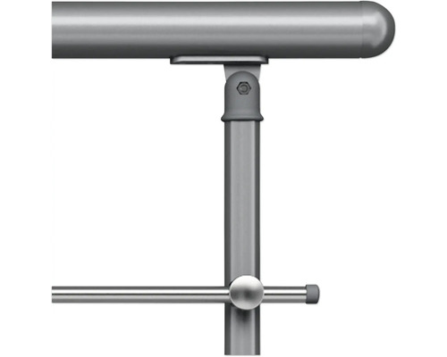 Detailný pohľad na kovové zábradlie