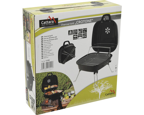 Gril na drevené uhlie Cattara Crotone v obale produktu