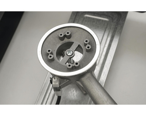 Plynový horák z kovu so zapaľovacou elektródou