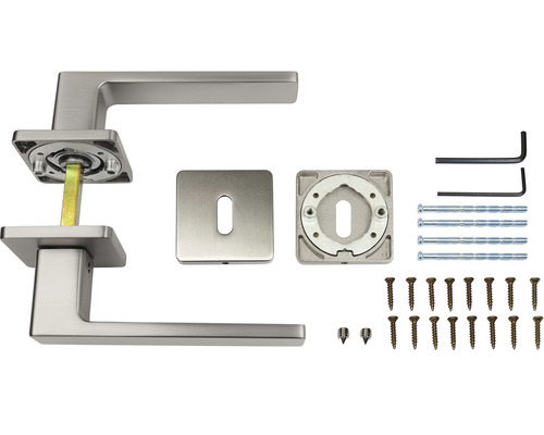 Súprava kľučky na dvere s montážnym príslušenstvom