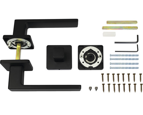 Sada kľučky ku dverám s príslušenstvom pre montáž