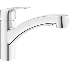 Granitový drez Vima s batériou Grohe Eurosmart 500x530 mm antracit