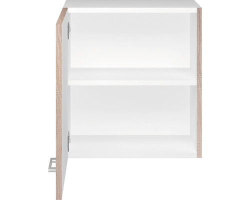 Otvorená nástenná skrinka s dvoma policami