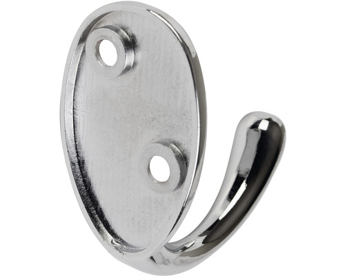 Kovový vešiak na šaty s oválnou montážnou doskou