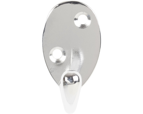 Kovový vešiak na oblečenie s dvoma upevňovacími otvormi