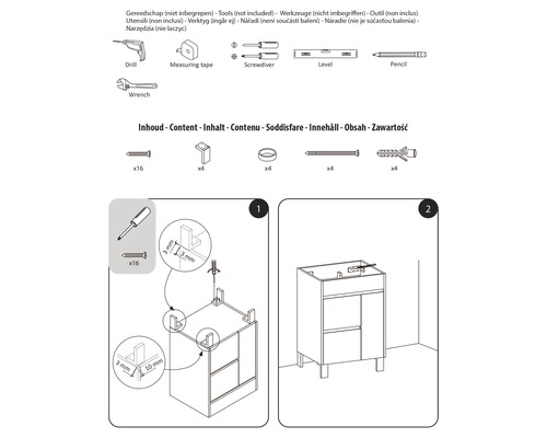 Montážny návod na náradie a príslušenstvo