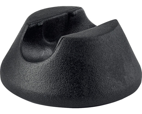 Čierny držiak kábla na organizáciu káblov