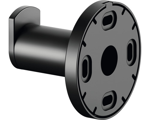 Čierny háčik na uteráky na montáž na stenu