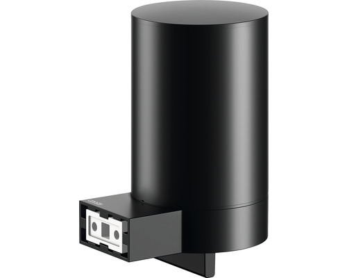 Čierny dávkovač mydla na montáž na stenu