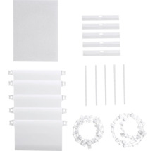 Náhradné diely pre vertikálne žalúzie vrátane lamiel, závaží, retiazky a dištančnej vložky