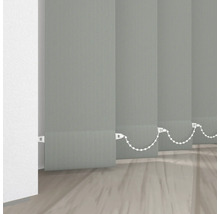 Sivé lamelové závesy s ovládacou šnúrou