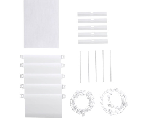 Jednotlivé diely pre vertikálne žalúzie