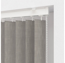 Vertikálna žalúzia s látkovými lamelami a ovládacou šnúrou