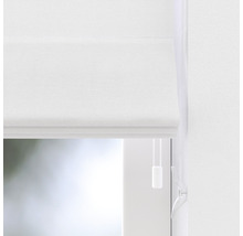 Biela skladaná roleta na okne
