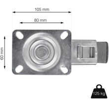 Nábytkové koliesko s brzdou Ø 100 mm