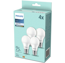 LED žiarovka Philips A60 E27 / 10 W ( 75 W ) biela 1055 lm 4000 K bal.=4 ks-thumb-2