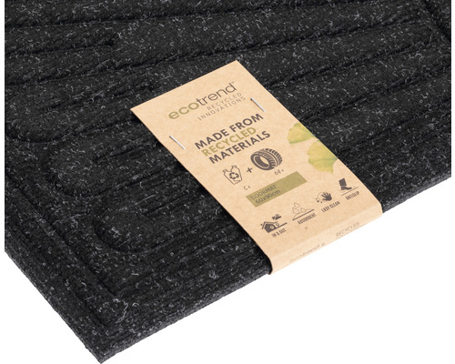 Rohožka z recyklovaného materiálu, 60x90 cm