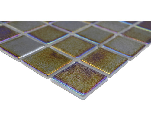 Štvorcové mozaikové obklady zo skla