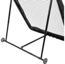 Detailný pohľad na lapač loptičiek s kolieskami