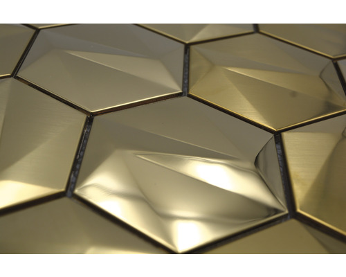 Šesťhranné mozaikové dlaždice z kovu