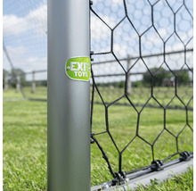 Detail futbalovej bránky s logom Exit Toys