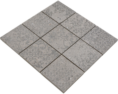 Deväť sivých dlaždíc, štvorcovo usporiadaných