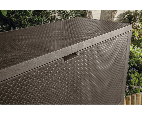 Plastová záhradná truhlica na vonkajšie použitie