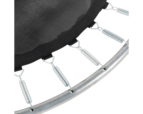 Detail trampolíny s pružinami a rámom