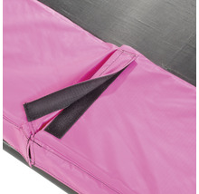 Detailný pohľad na kryt trampolíny so suchým zipsom