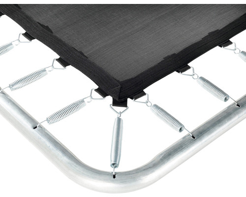 Detailný pohľad na pružiny a rám trampolíny